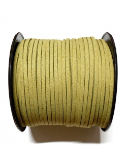 Imitation Flat Suede Cord 3mm - Olive Green 34