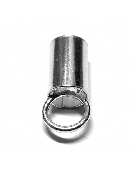Cylindrical Cap 4mm Silver
