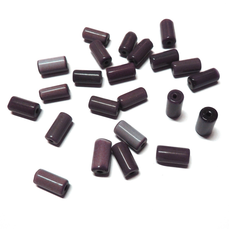 Irregular Glass Tube - Dark Purple