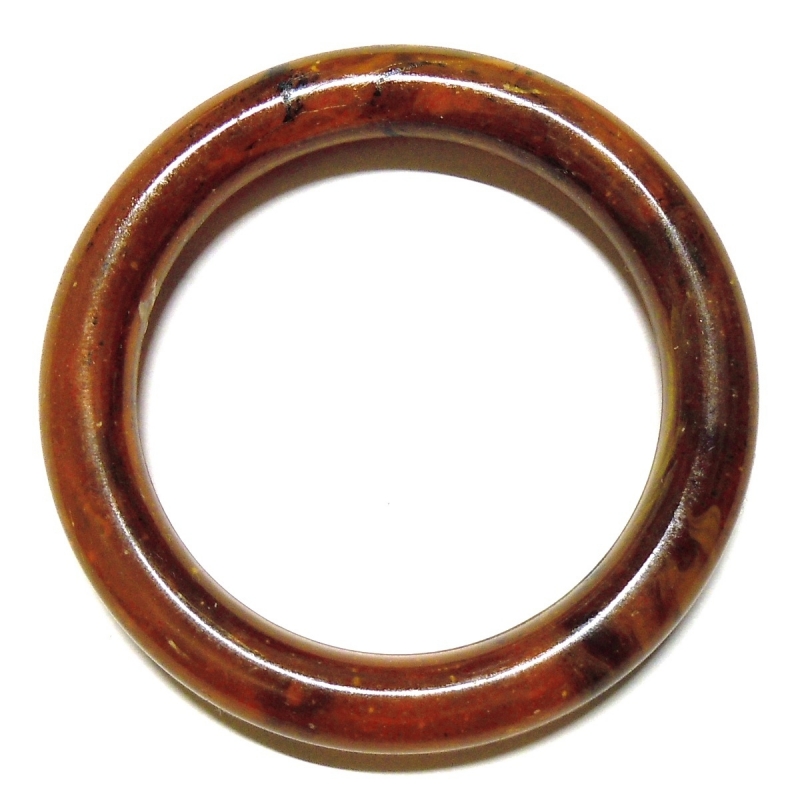 Methacrylate Ring 60mm - Speckled Reddish Brown