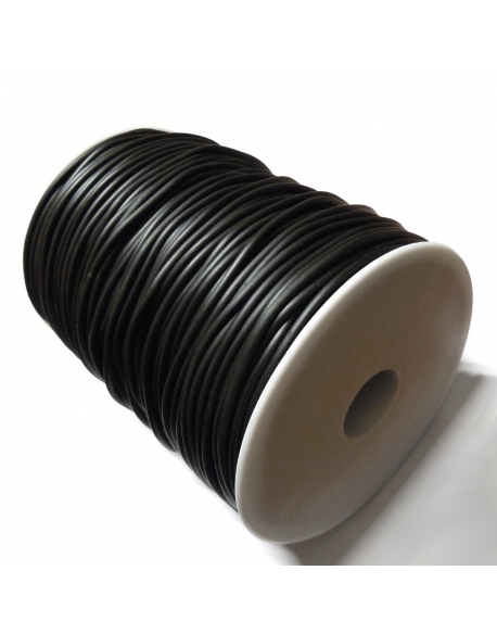 Rubber Cord 2.5mm - Black