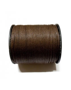 Cotton Waxed Cord 1.5mm - Dark Brown