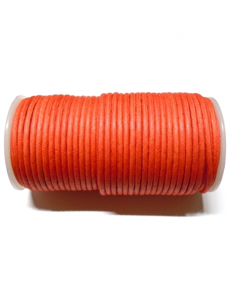 Cotton Waxed Cord 3.8mm - Orange