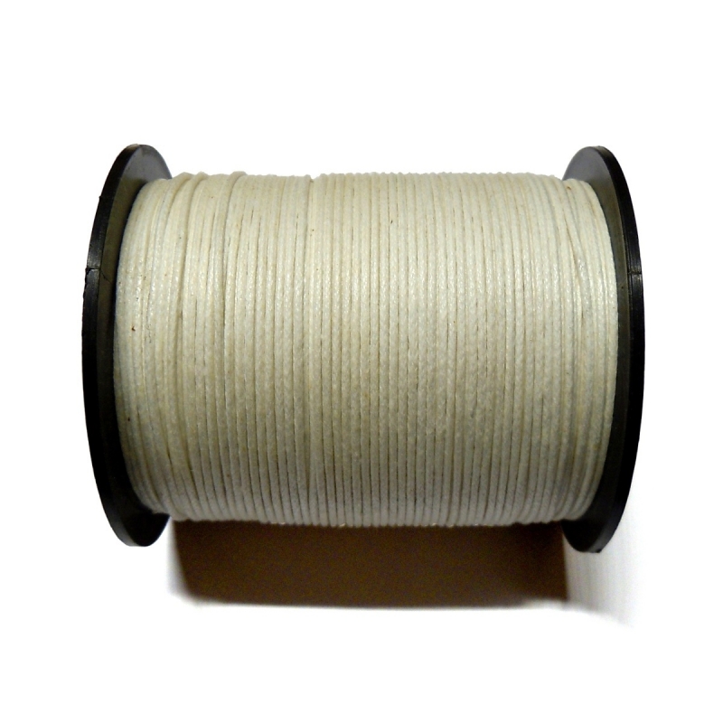 Cotton Waxed Cord 1mm - Off White 116