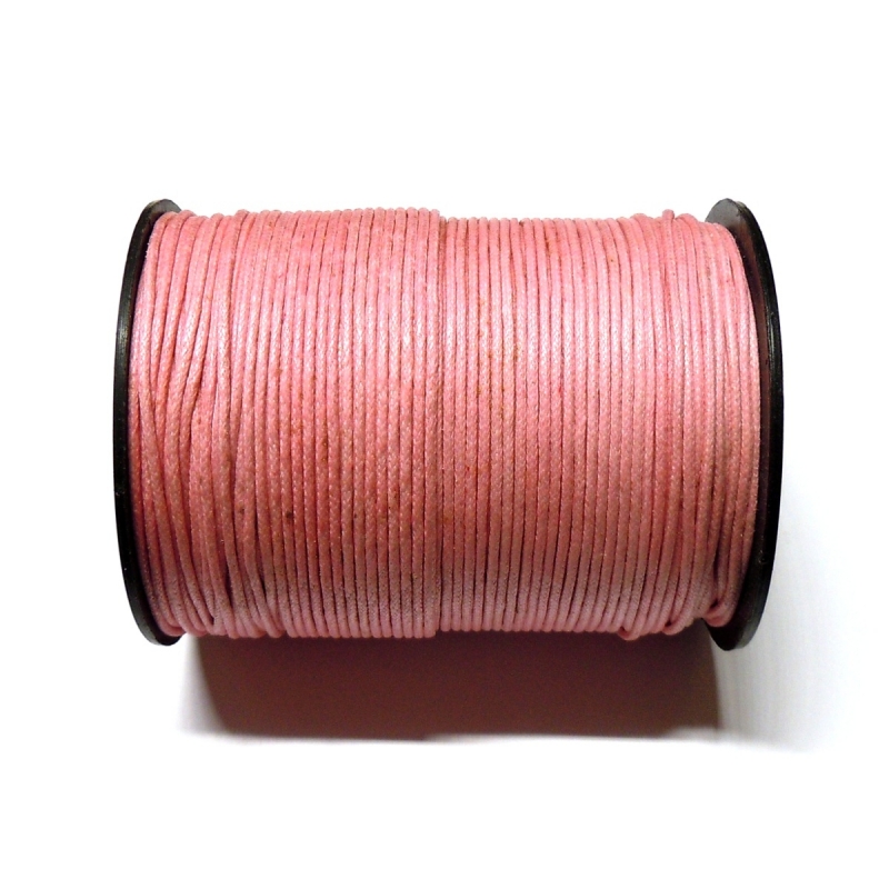 Cotton Waxed Cord 1mm - Pink 117