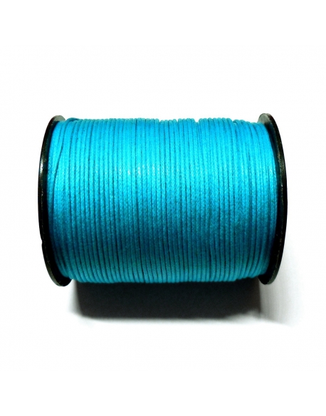 Cotton Waxed Cord 1mm - Blue 108