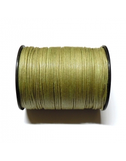 Cotton Waxed Cord 1mm - Light Khaki Green 114