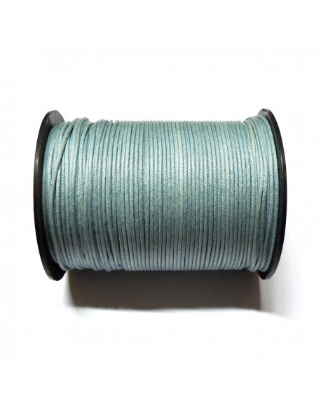 Cotton Waxed Cord 1mm - Greyish Blue 126