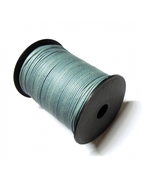 Cotton Waxed Cord 1mm - Greyish Blue 126