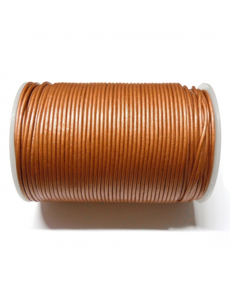 Leather Cord 2mm - Antique Copper 144