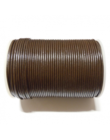 Leather Cord 2mm - Dark Brown 103
