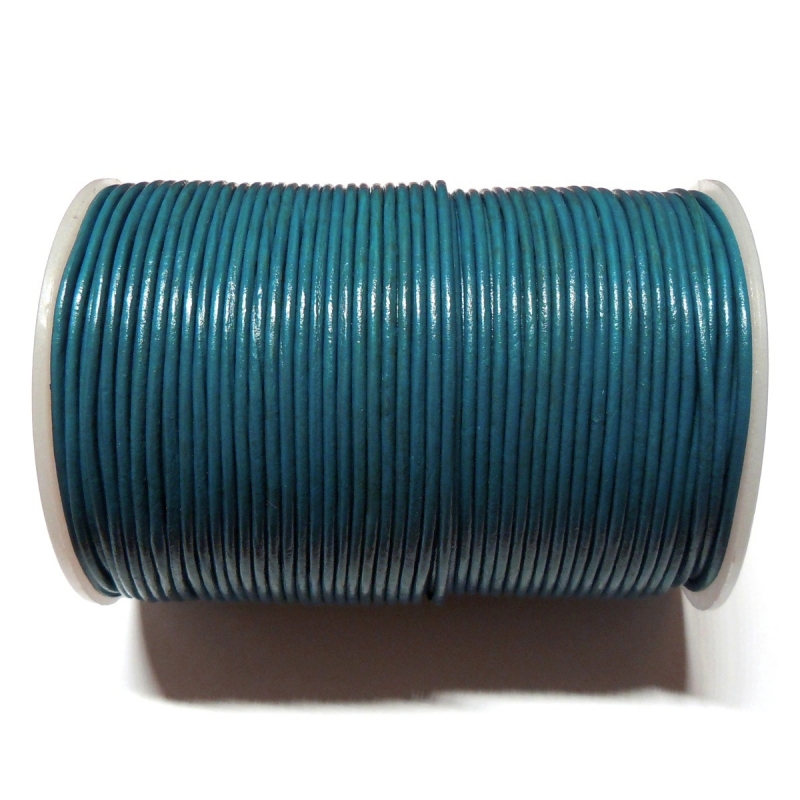 Leather Cord 2mm - Blue 106
