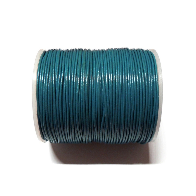 Leather Cord 1mm - Blue 106