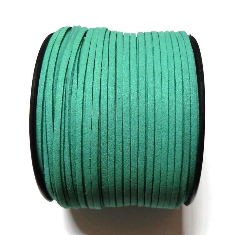 Imitation Flat Suede Cord 3mm - Turquoise 67