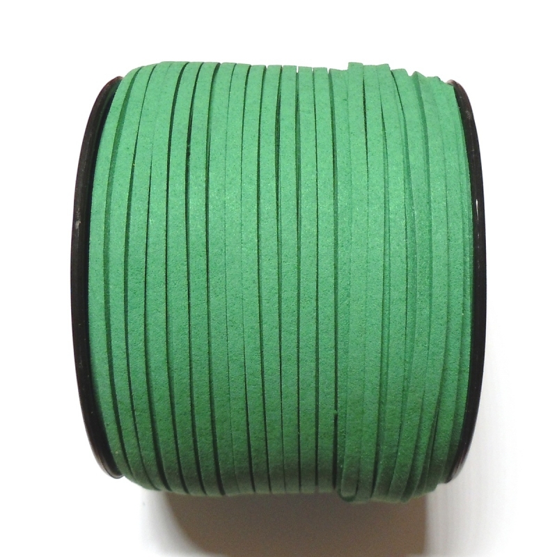 Imitation Flat Suede Cord 3mm - Green 57