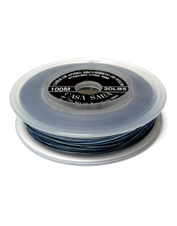 Nylon Coated Stainless Steel Wire 0.45mm (20 Lbs) - Blue