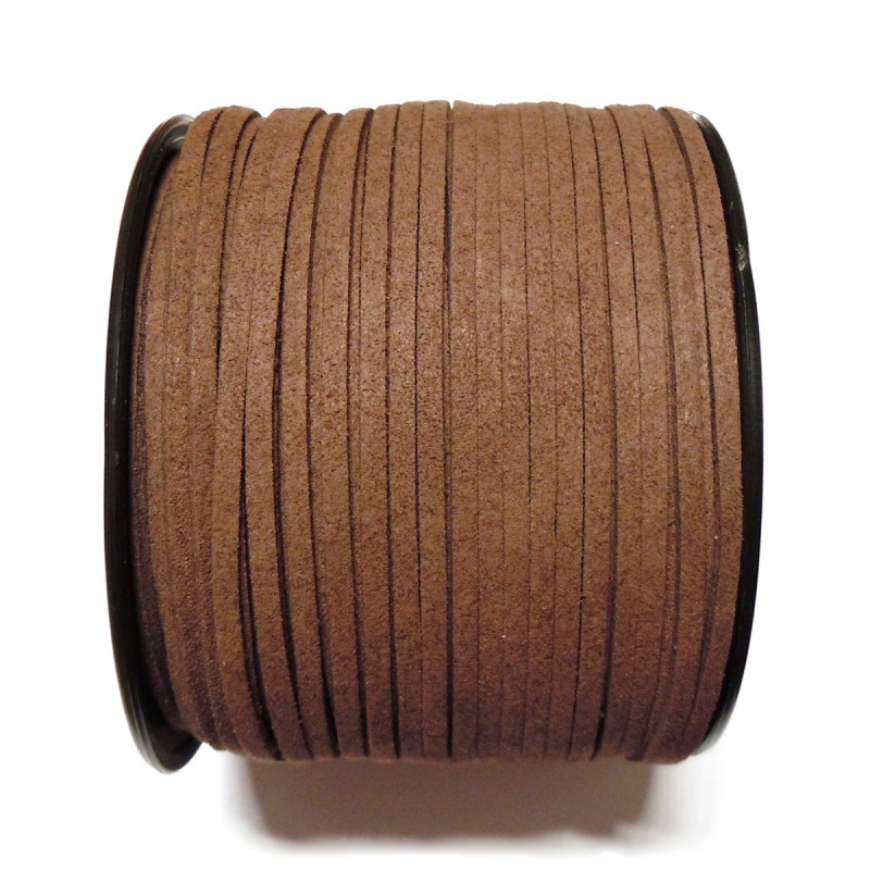 Imitation Flat Suede Cord 3mm - Brown 49