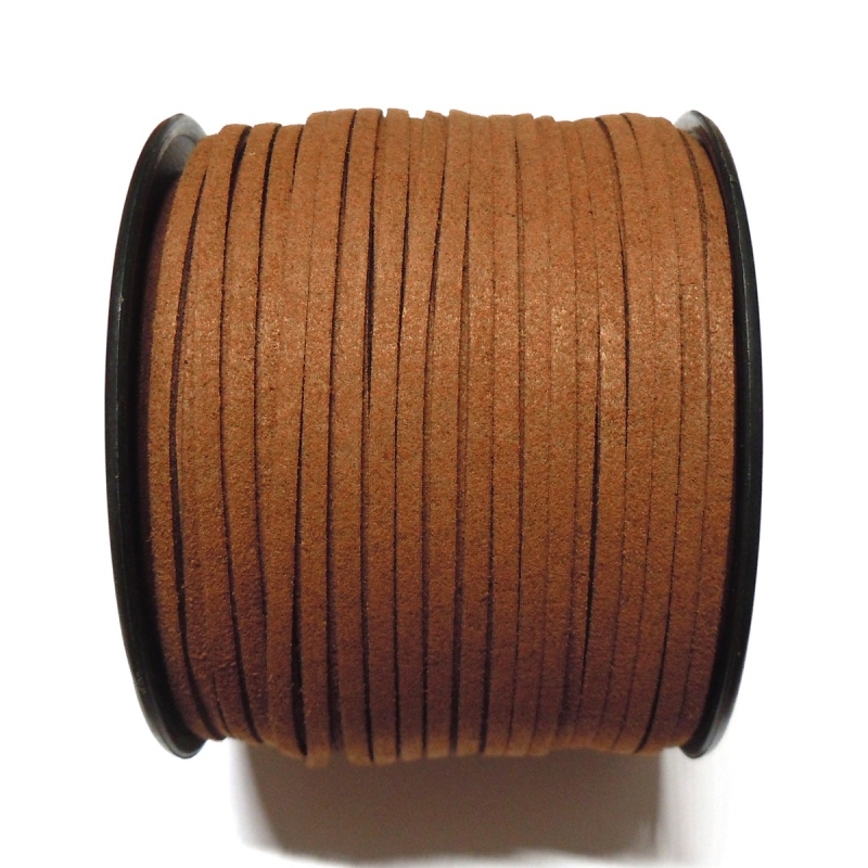 Imitation Flat Suede Cord 3mm - Brown 47