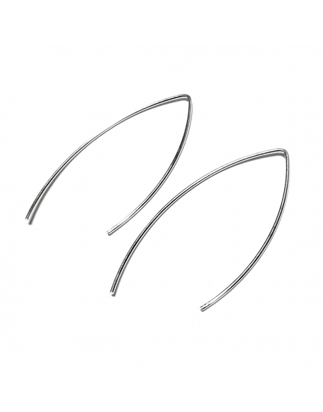 Silver Ear Hook V Shape 