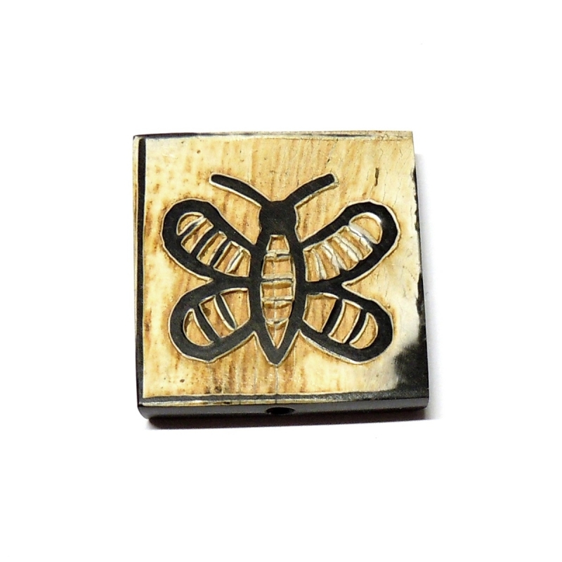 Butterfly Squared Horn Bead