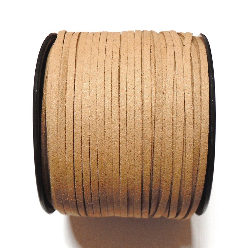 Imitation Flat Suede Cord 3mm - Stone Brown 23