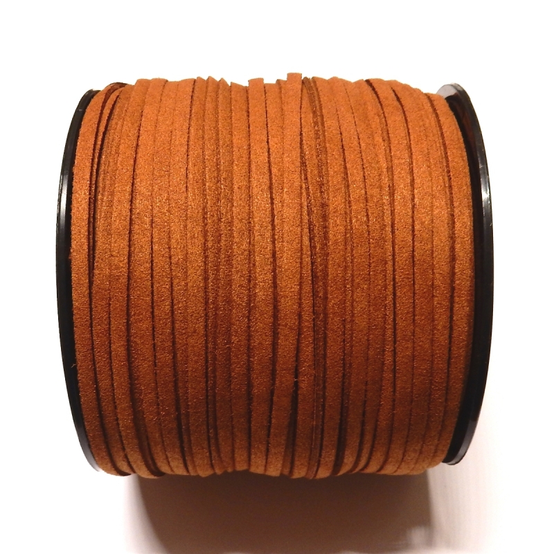Imitation Flat Suede Cord 3mm - Brown 30