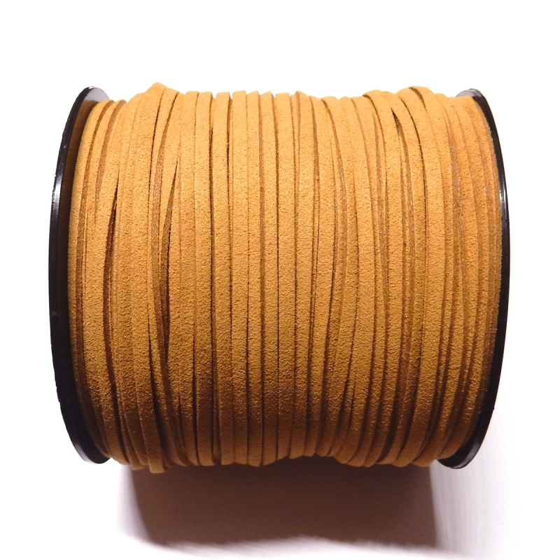 Imitation Flat Suede Cord 3mm - Light Brown 25