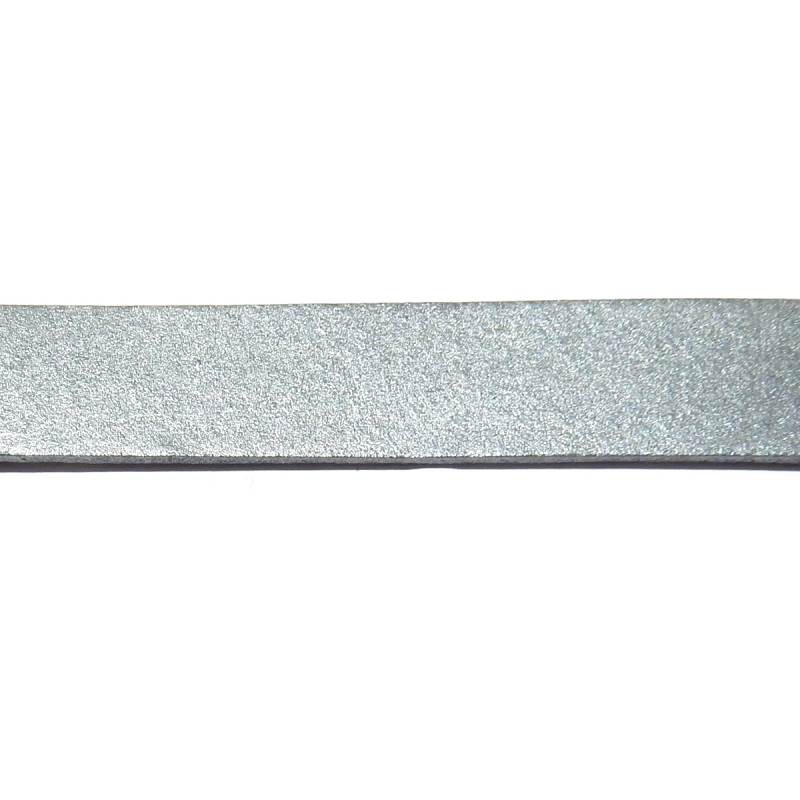 Flat Leather Cord 10mm - Light Grey
