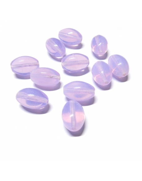 Glass Olive 7x11mm - Opal Light Purple