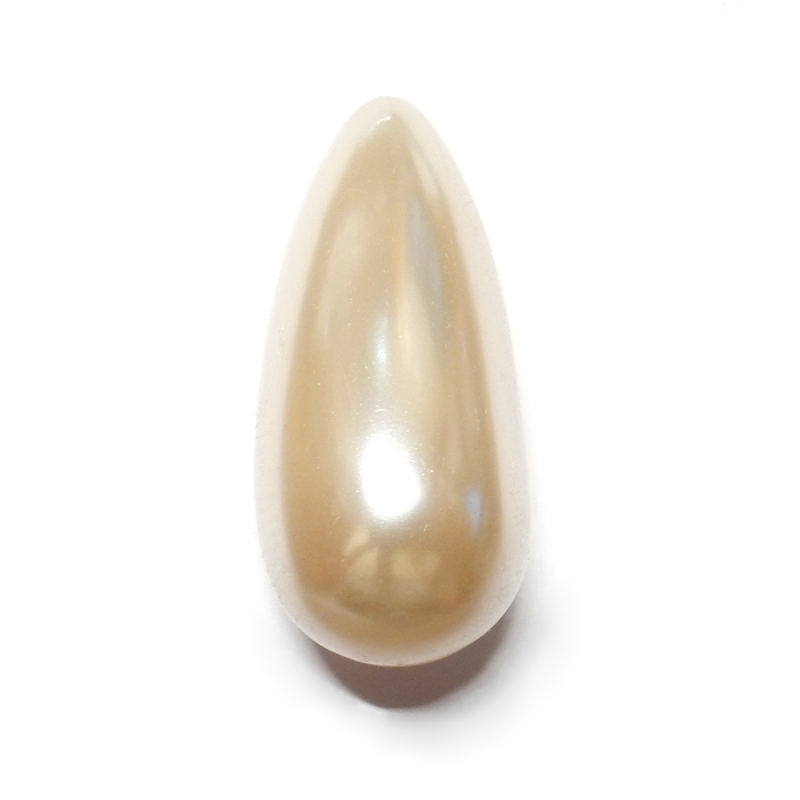 Perla Lagrima 34x15mm - Crema