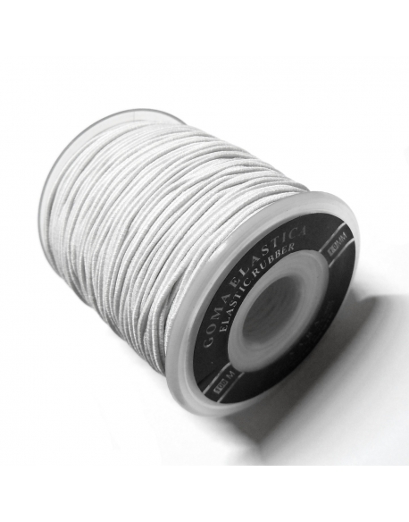 Elastic Rubber Cord 1.2mm - White