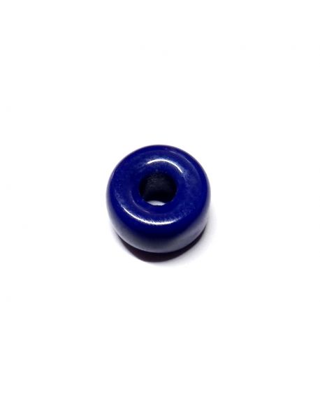 Glass Donut 11x6mm - Opaque Dark Blue