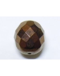 Faceted Glass Ball 5mm - Antique Copper