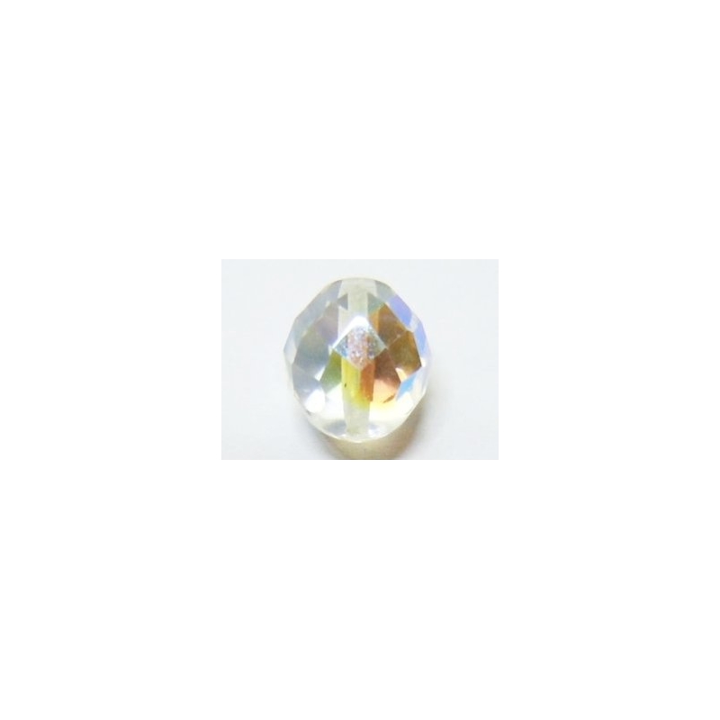 Faceted Glass Ball 6mm - Transparent AB