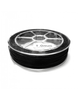 Nylon Braided Cord 1mm - Black