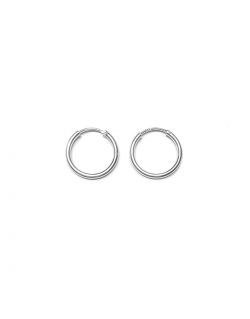 Silver 14mm Hoop Earrings