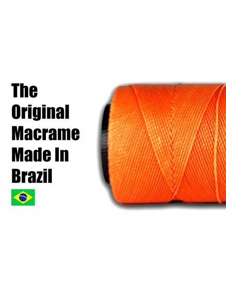 Polyester Brazilian Waxed 1mm - Orange 0030