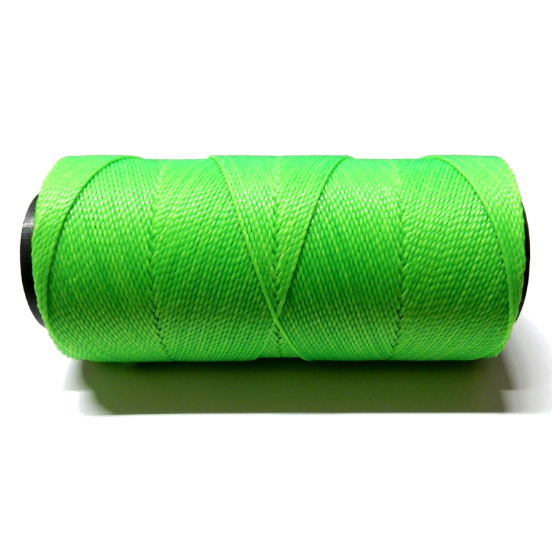 Polyester Brazilian Waxed 1mm - Fluorescent Green 0329