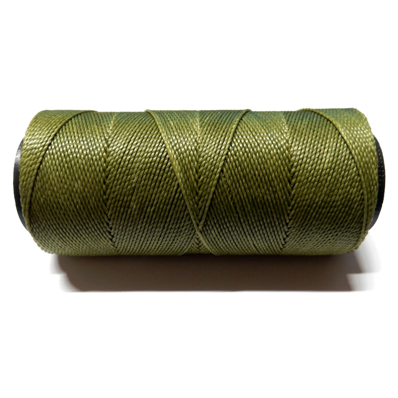 Polyester Brazilian Waxed 1mm - Olive Green 0778