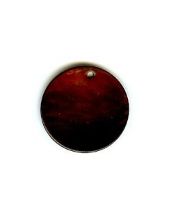 Nacre Disc 20mm - Dark Brown AGB-66